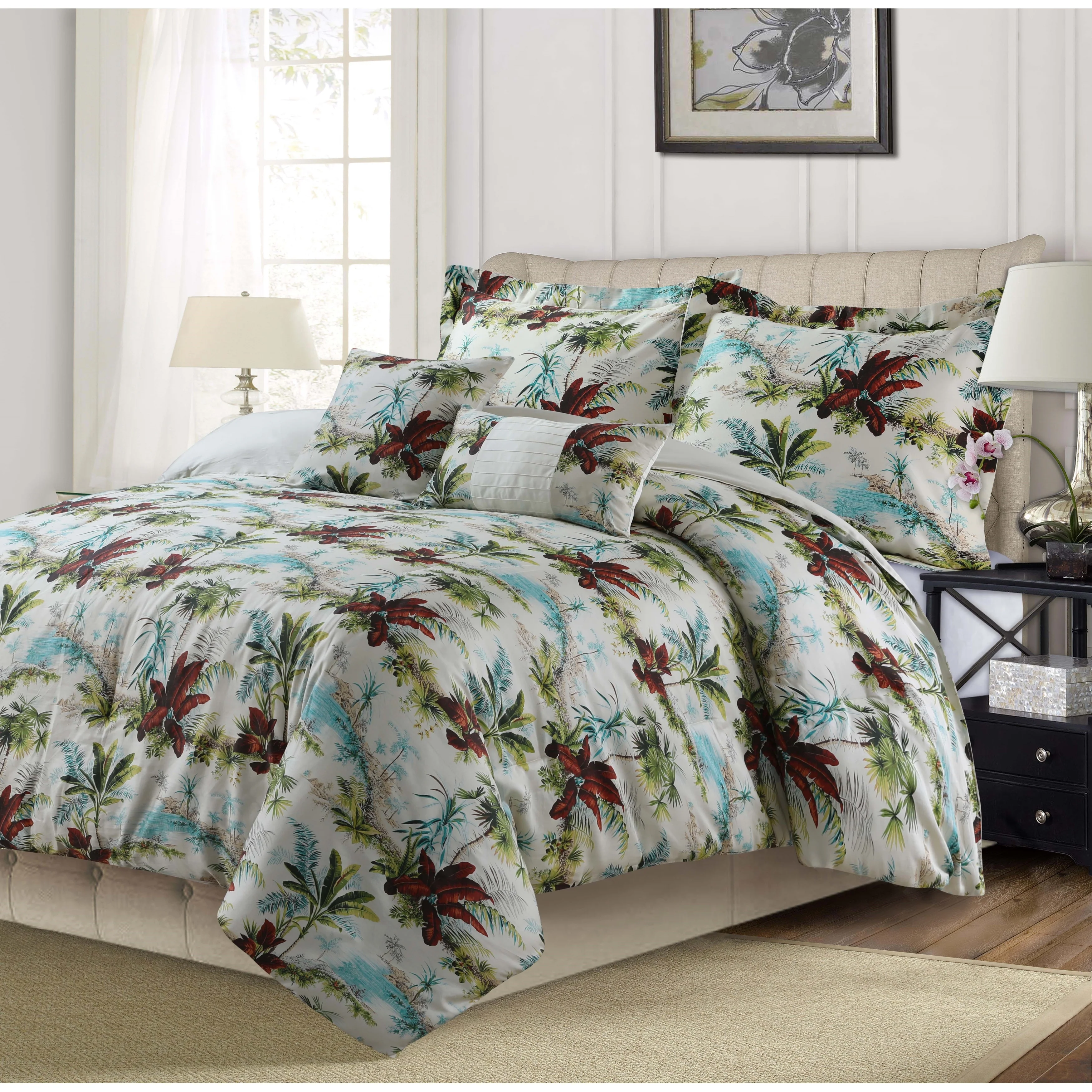 Paradise Island 5-Piece 300 Thread Count Cotton Comforter Set