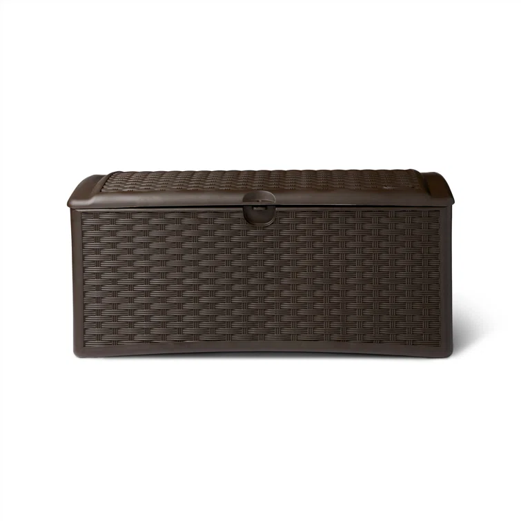 Suncast 48'' W 72 Gallons Water Resistant Plastic Deck Box in Brown