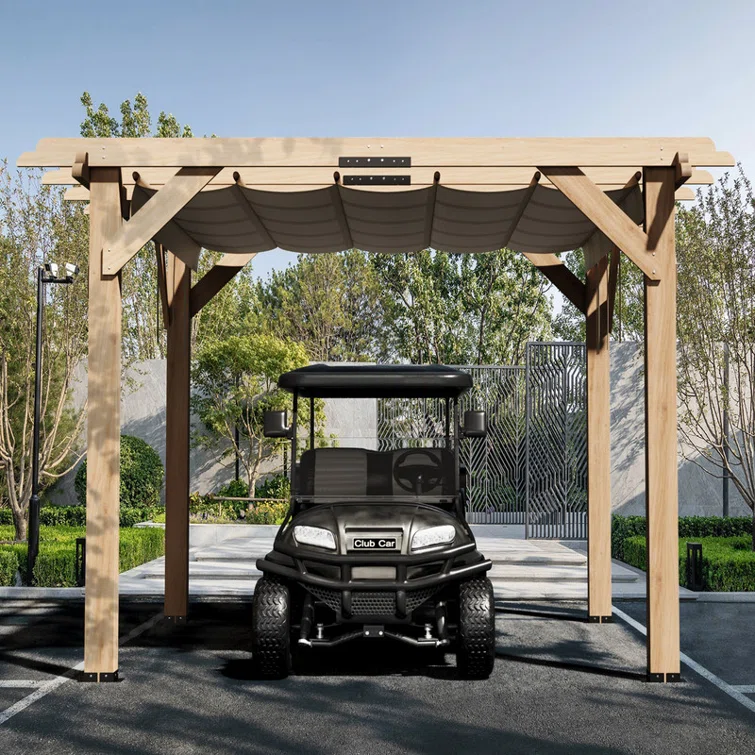 Carport Wood Corner Garage Shed