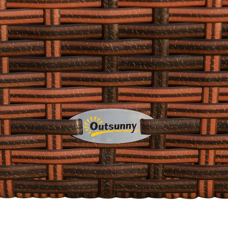 Outsunny 39.25'' W Deck Box with Wheels