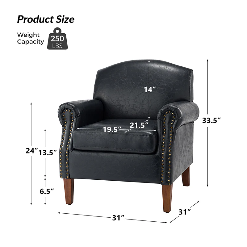 Gianfranco Vegan Leather Armchair