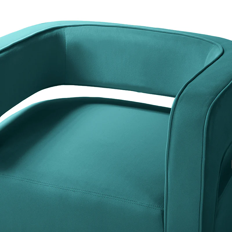 Agata Velvet Swivel Barrel Armchair