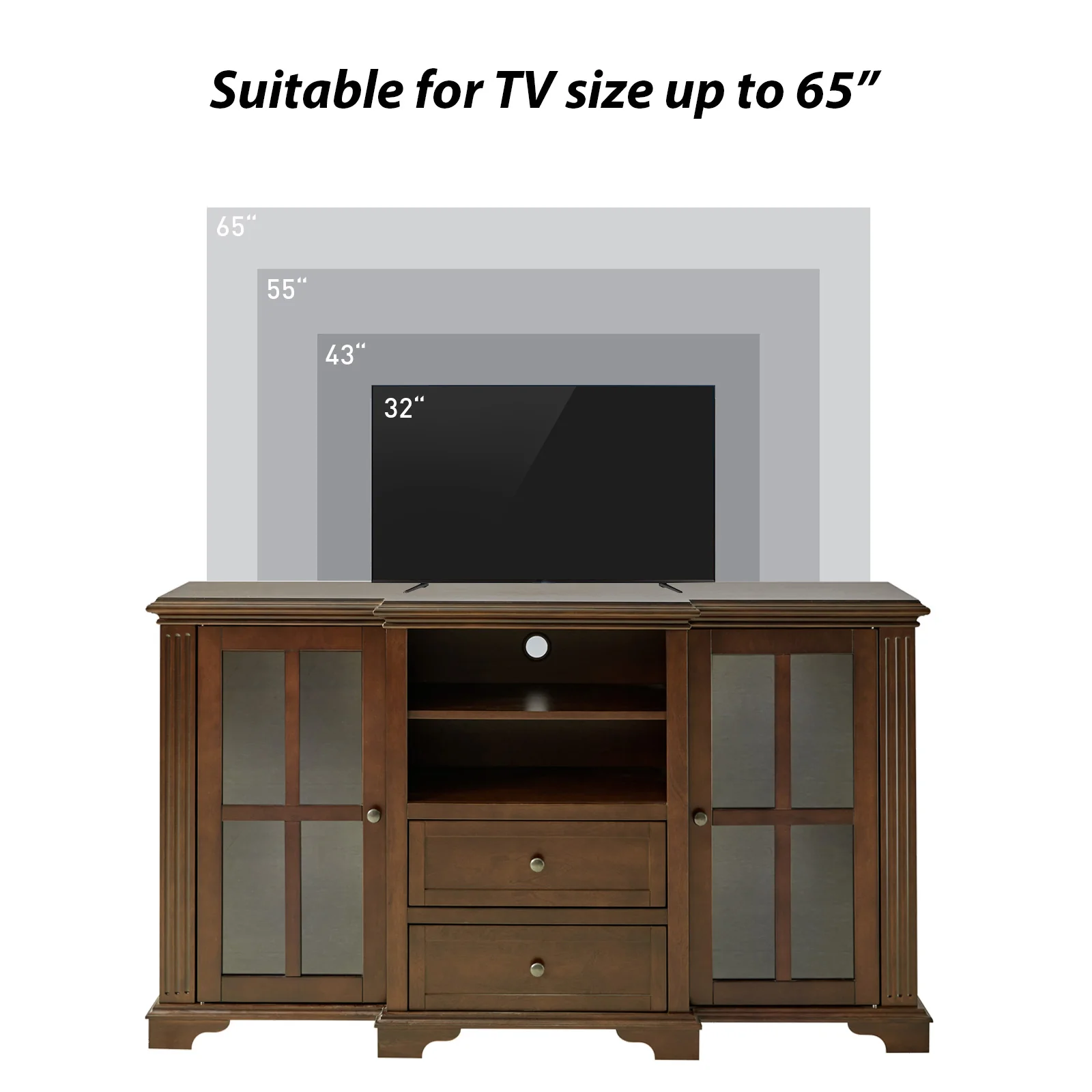 Curzia TV Stand for TVs up to 65