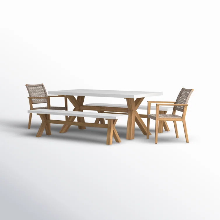 Fleur 8 - Person Rectangular Outdoor Dining Set