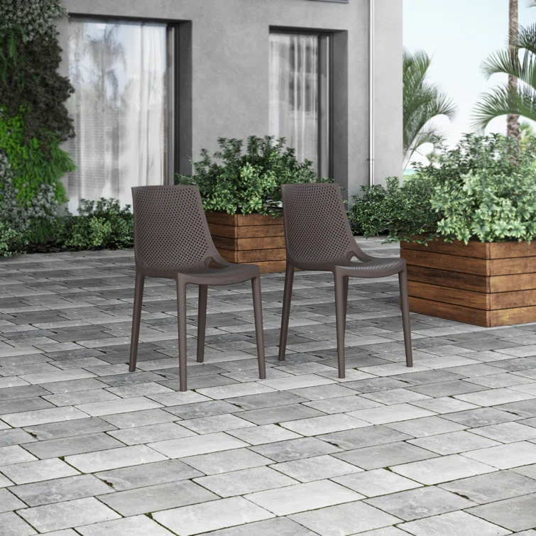 Tempo Rectangular 8 - Person Teak Finish Outdoor Furniture Dining Set