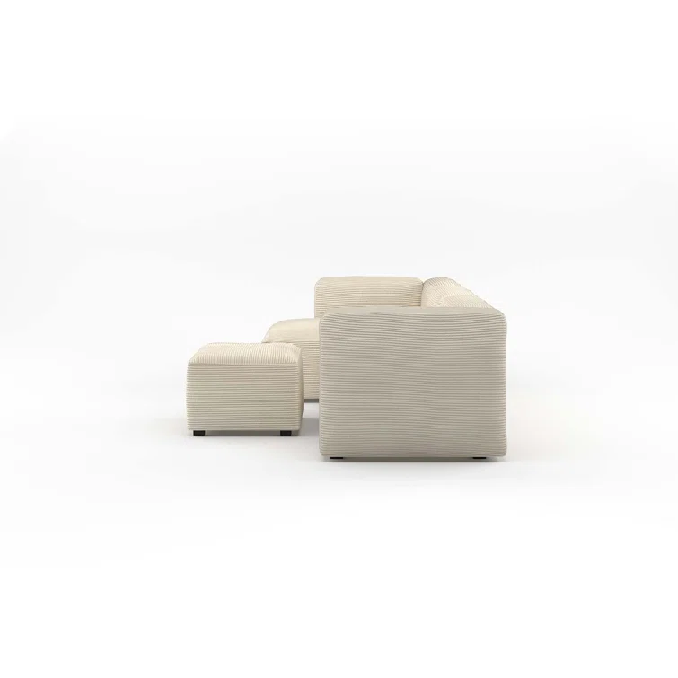 Winnie 4 - Piece Corduroy Sectional