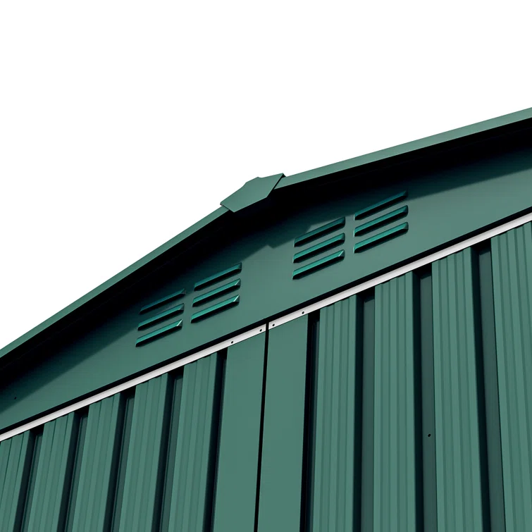 8 ft. W x 6 ft. D Galvanized Steel Storage Shed