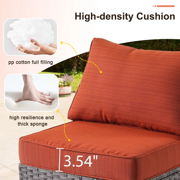 Bertrad 5 - Person Outdoor Seating Group with Cushions