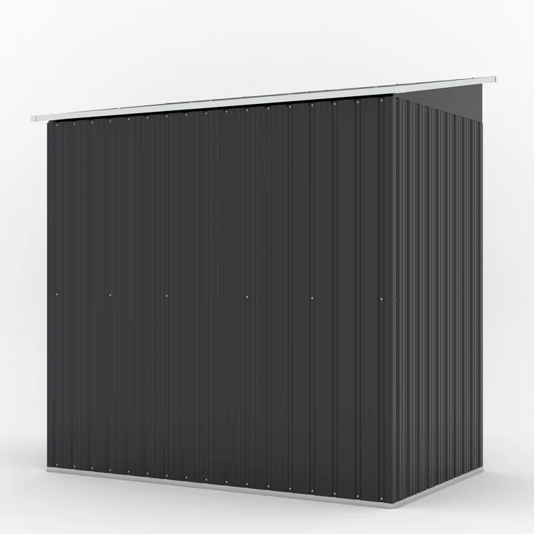 6 ft. W in. x 4 ft. D in. Galvanized Steel Horizontal Storage Shed with Sliding Door
