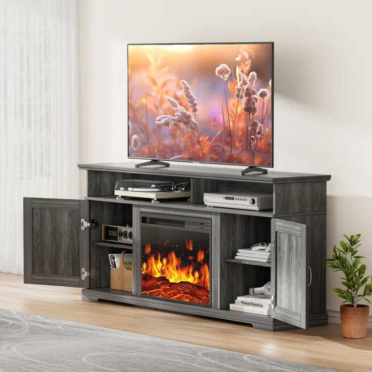 Aillie Farmhouse TV Stand For TVs Up To 70