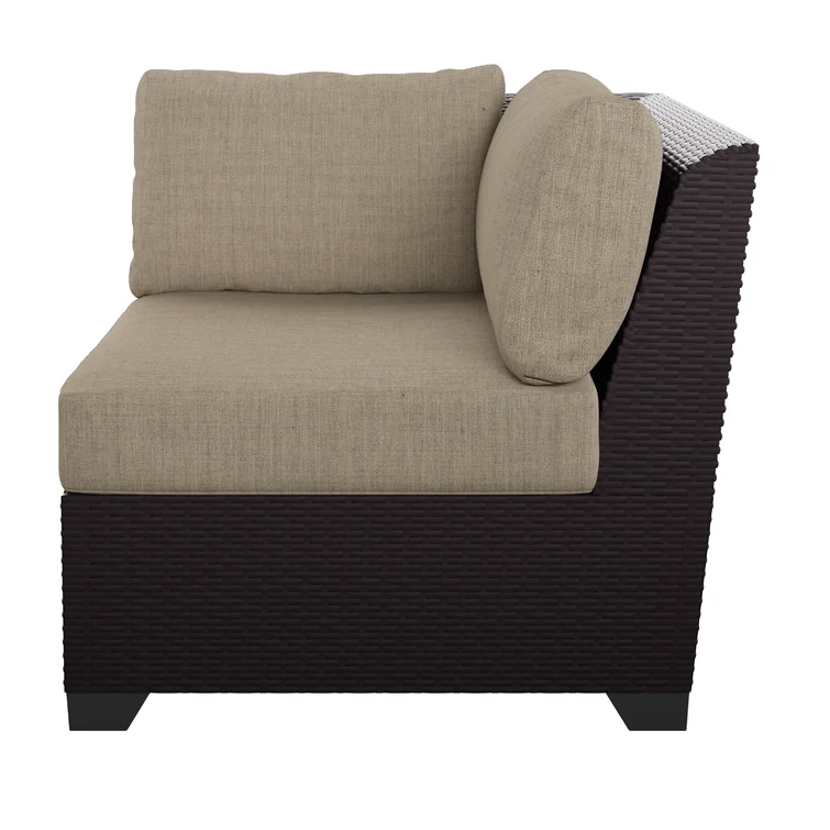 Anastase 12 Piece Wicker Outdoor Sectional Seating Group with Storage Coffee Table and End Tables