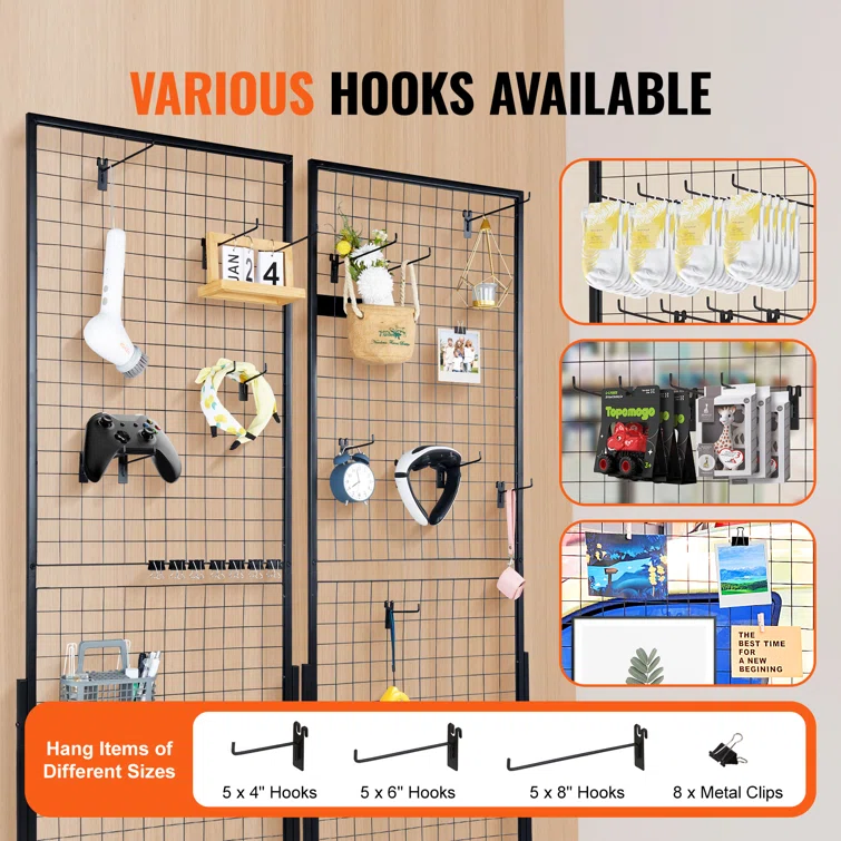 Naysa 24.29'' W Steel Gridwalls<!-- --> <!-- -->(Set of 2)