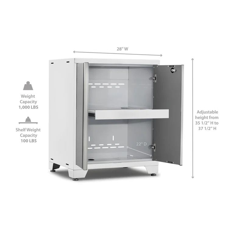 Pro Series 38" H x 28" W x 22" D 2 Door Base Cabinet