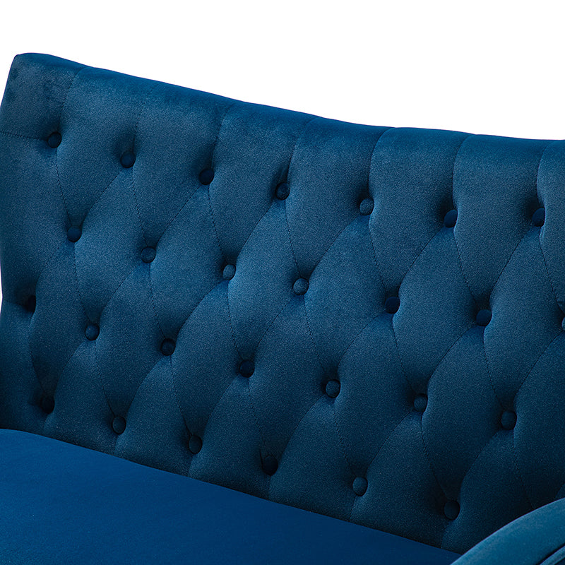 Amira Velvet 3-Piece Living Room Set