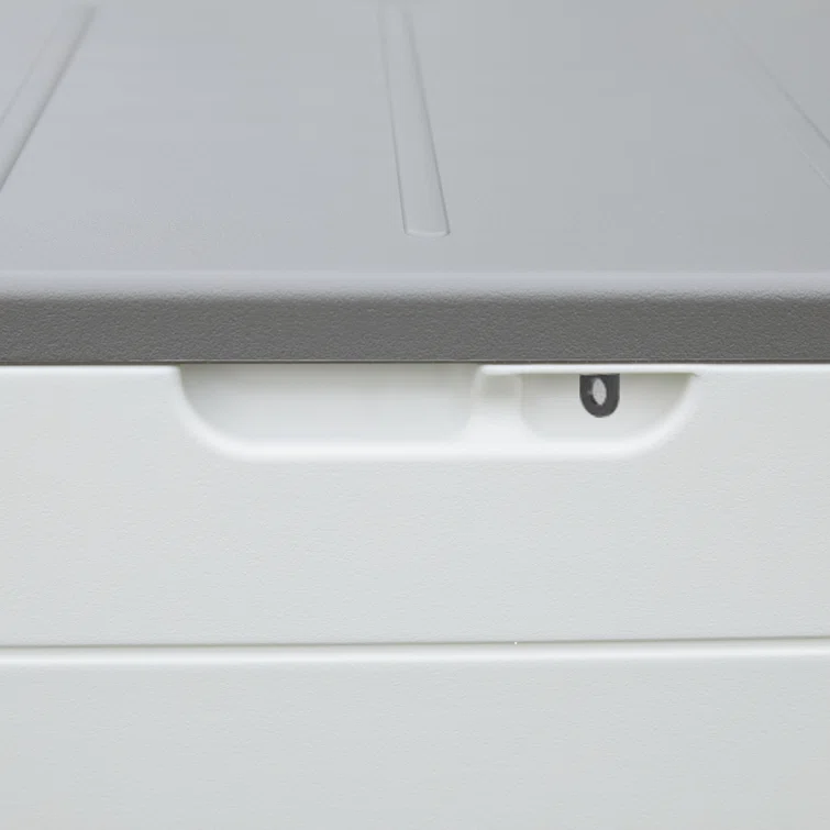 Resin Deck box, Outdoor Storage Container, Large Waterproof Storage Bench