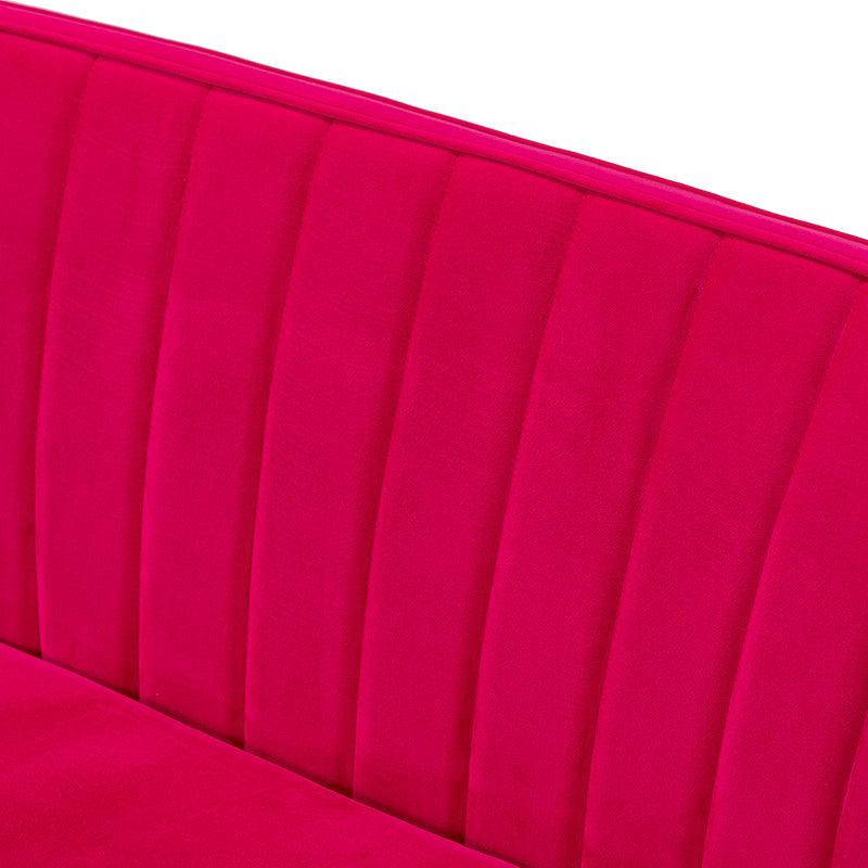 Megara Velvet Armless Wingback Loveseat