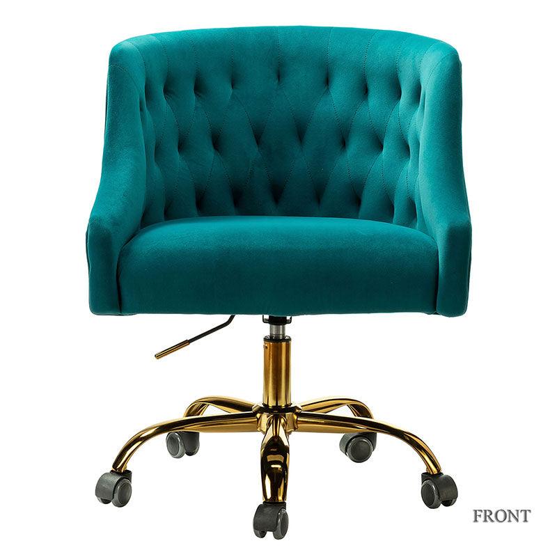 Penelope Velvet Tufted Office Chair