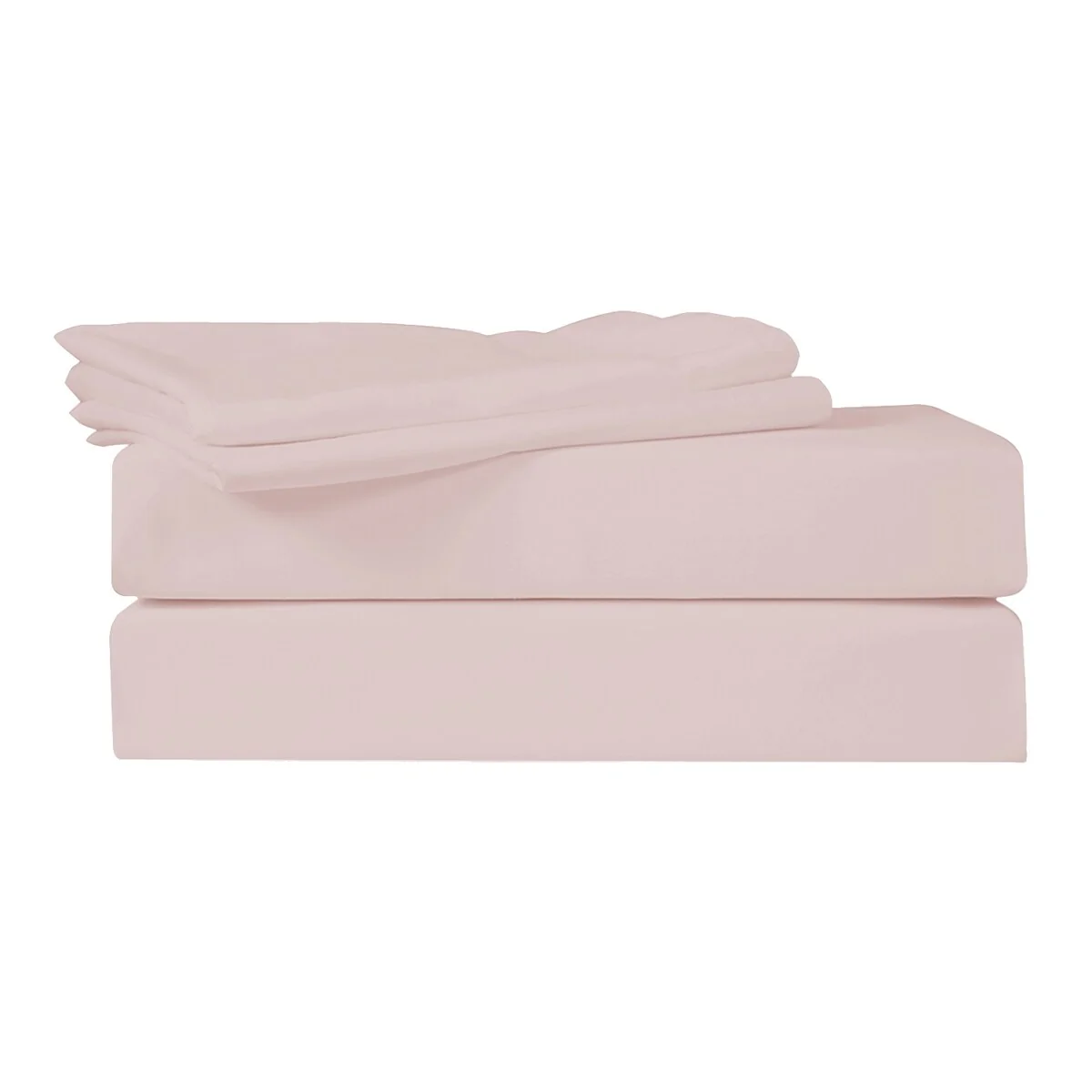 Just Linen 400 TC 100% Egyptian Cotton Sateen, Solid Colours, Queen Sheet Set with Deep Pocketed Fitted Sheet