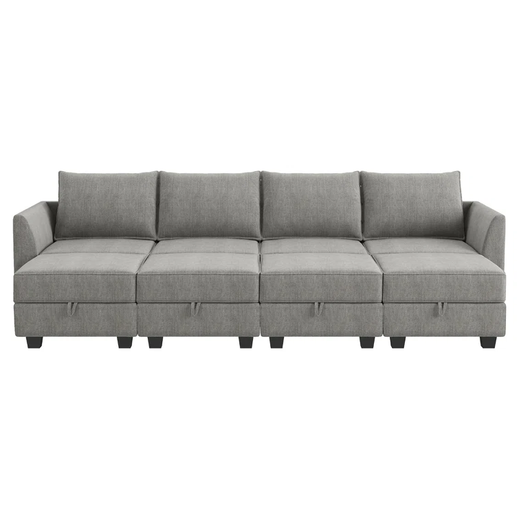 U shaped Sleeper Sectional Modular Sectional Sofa with Chaise