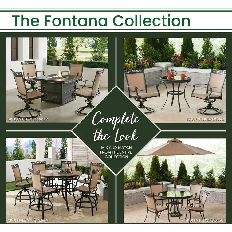 Mikenzy Round 6 - Person 56'' Long Bar Height Dining Set
