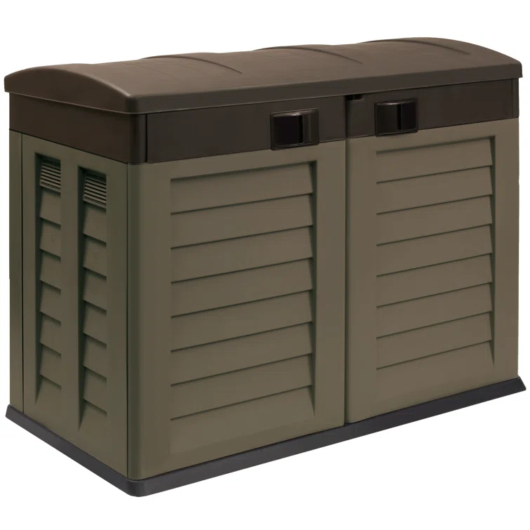 Kronz 5 ft. W x 3 ft. D Plastic Horizontal Tool Shed
