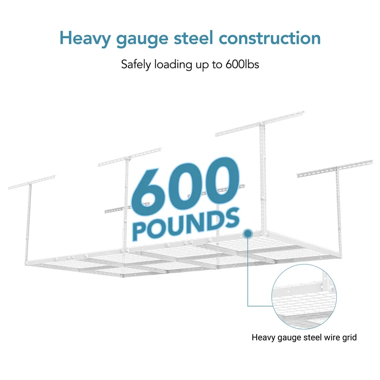 Noell Overhead Garage Ceiling Mounted Rack
