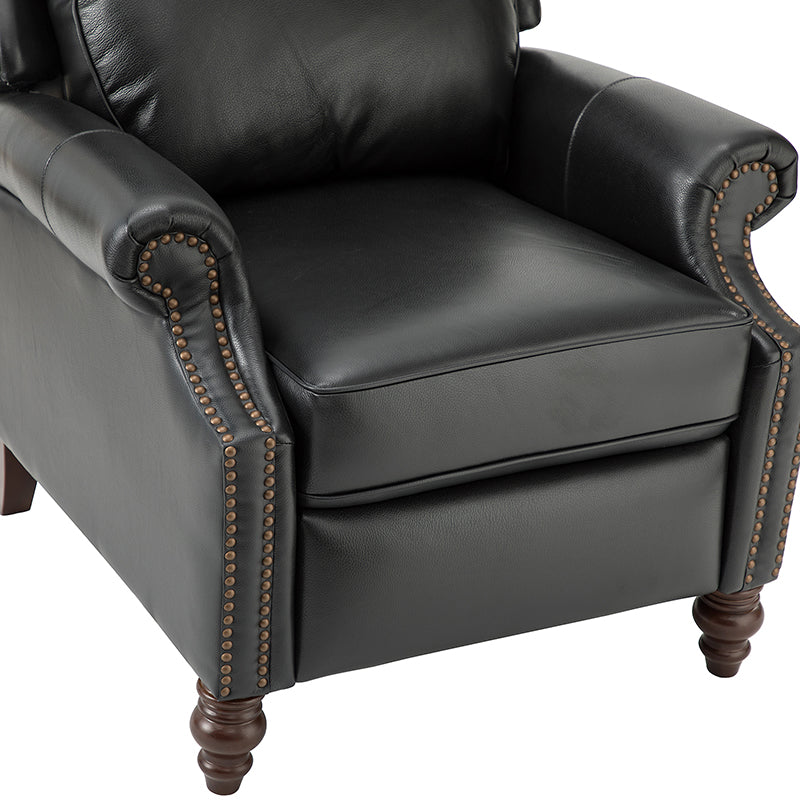 Lucina Genuine Leather Manual Recliner