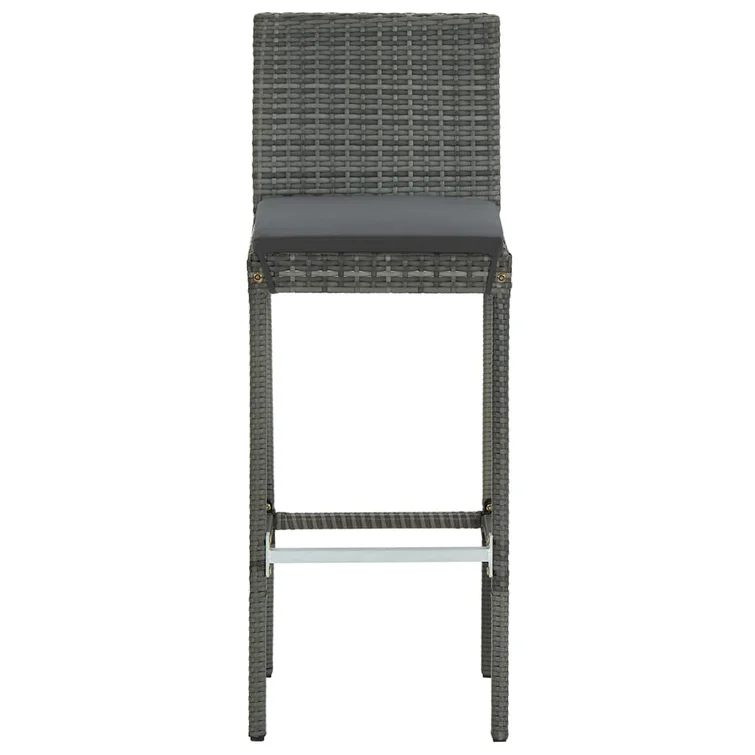 Patio Bar Table and Stools with Cushions
