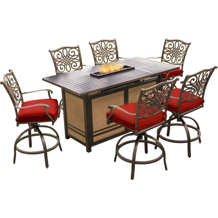 Carleton 6 - Person Rectangular Outdoor Dining Set