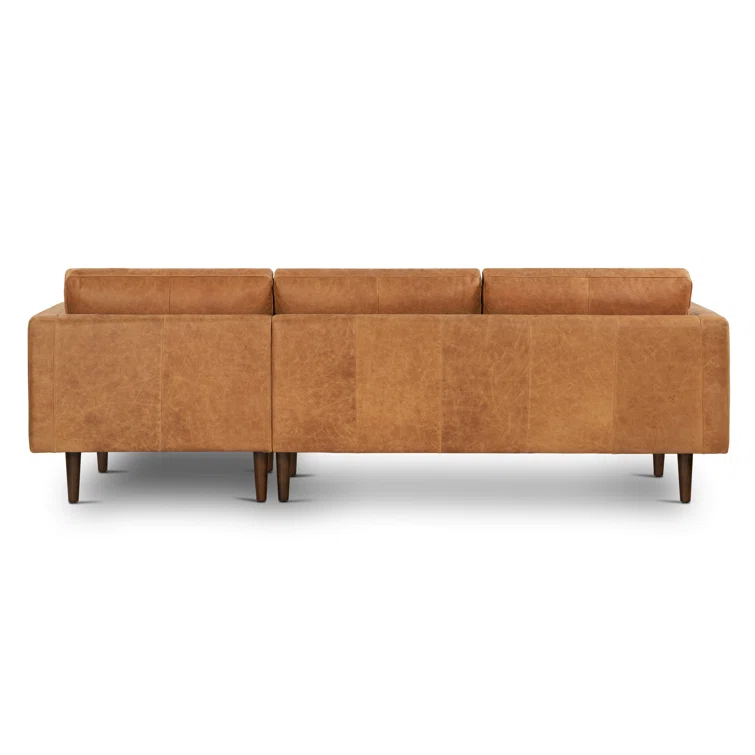 Bismarck 2 - Piece Genuine Leather Sectional