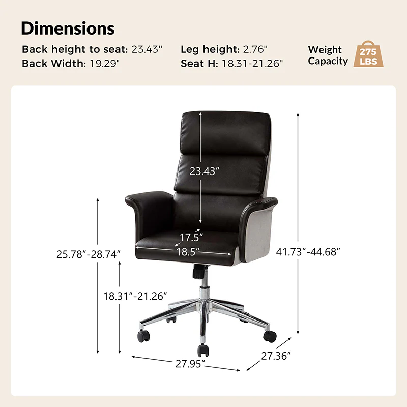 Elisa Office Chair With Tufted Back