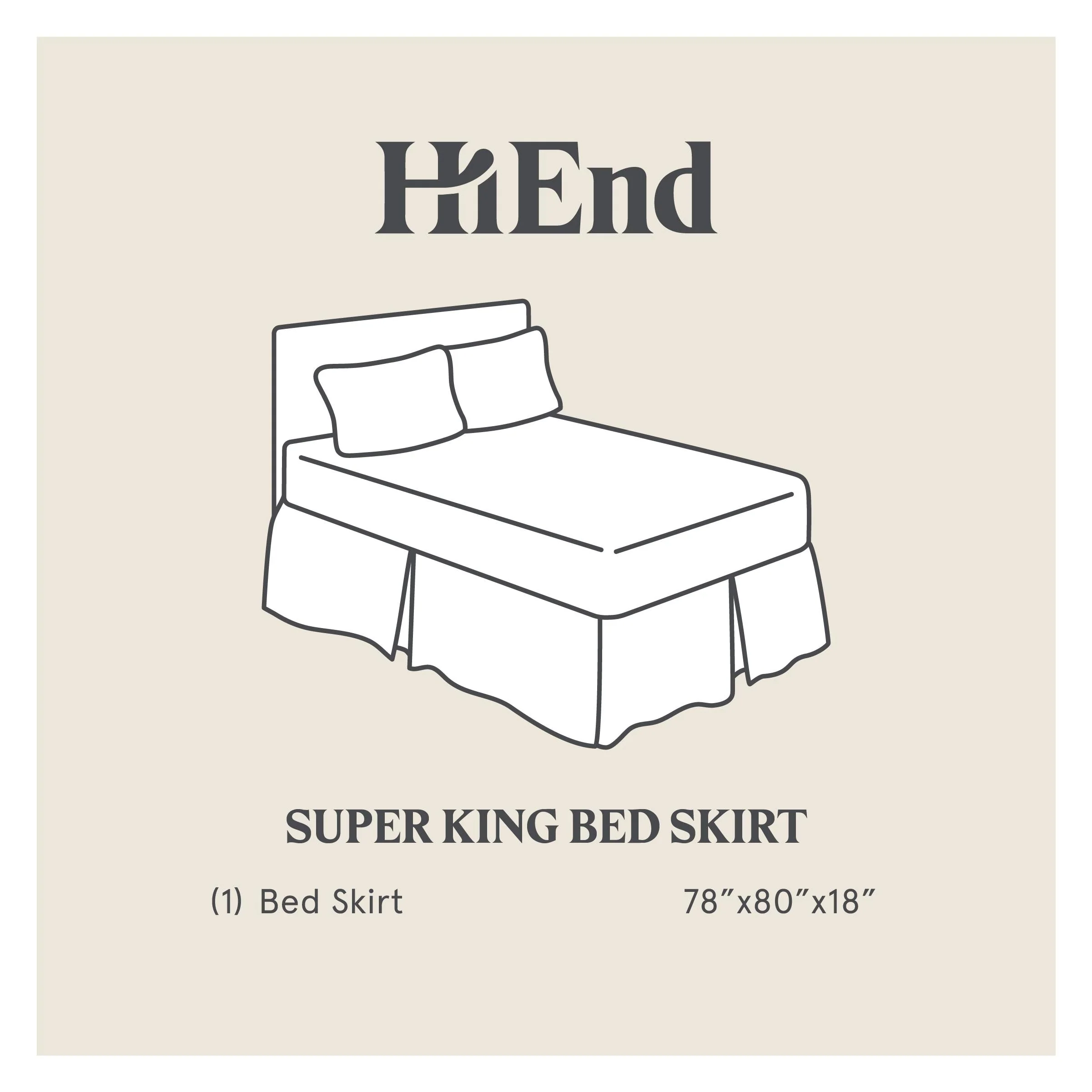 Paseo Road by Hiend Accents Chocolate Faux Leather Bed Skirt