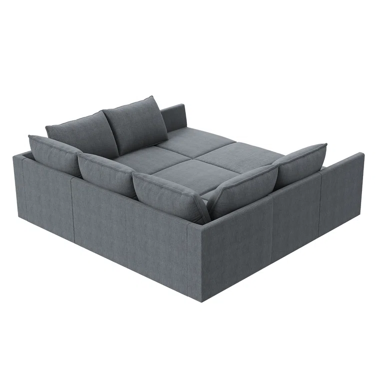 Larchmere Modular Sectional Sofa U Shaped Sofa Couch With Storage Ottoman