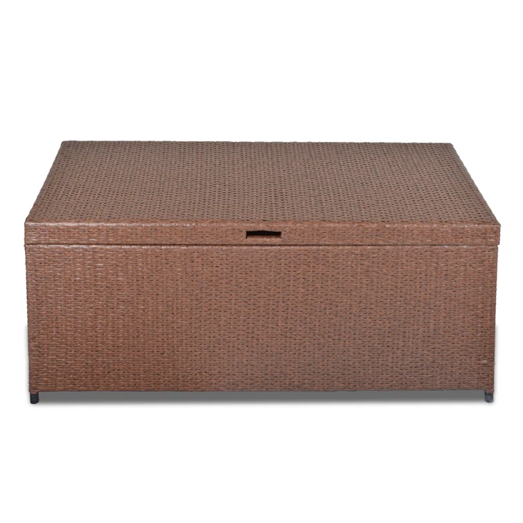 51.58"W 140 Gallon Wicker Water Resistant Deck Box
