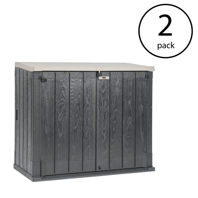 5 ft. x 0.7 ft. Resin Portable Storage Shed<!-- --> <!-- -->(Set of 2)
