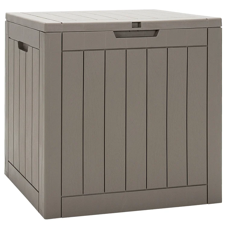 Costway 22'' W 30 Gallons Water Resistant Plastic Deck Box
