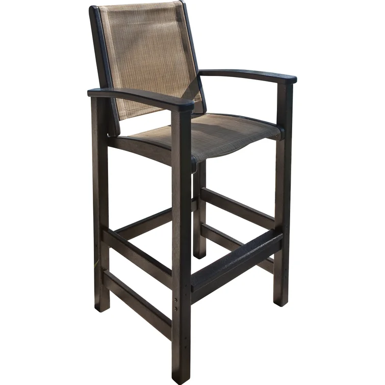 Coastal 5-Piece Bar Set in Black / Burlap Sling