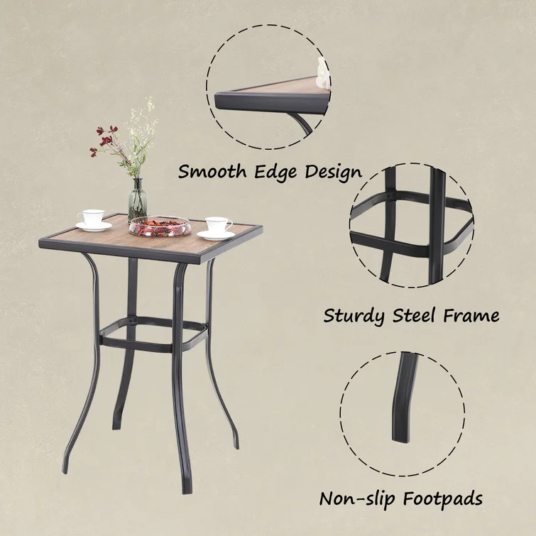 Alyne 4 - Person Square Outdoor Dining Set