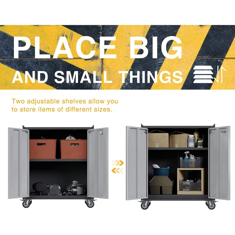 Steel Single Storage Cabinet ( 31.39'' H x 30.31'' W x 18.11'' D)