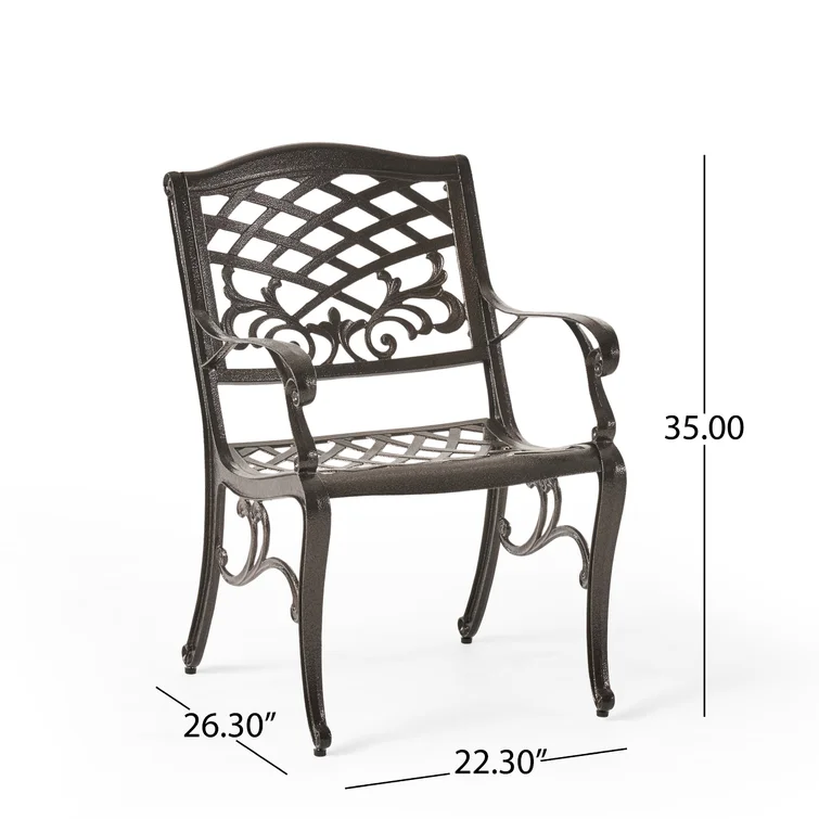 Chachere 4 - Person Round Outdoor Dining Set