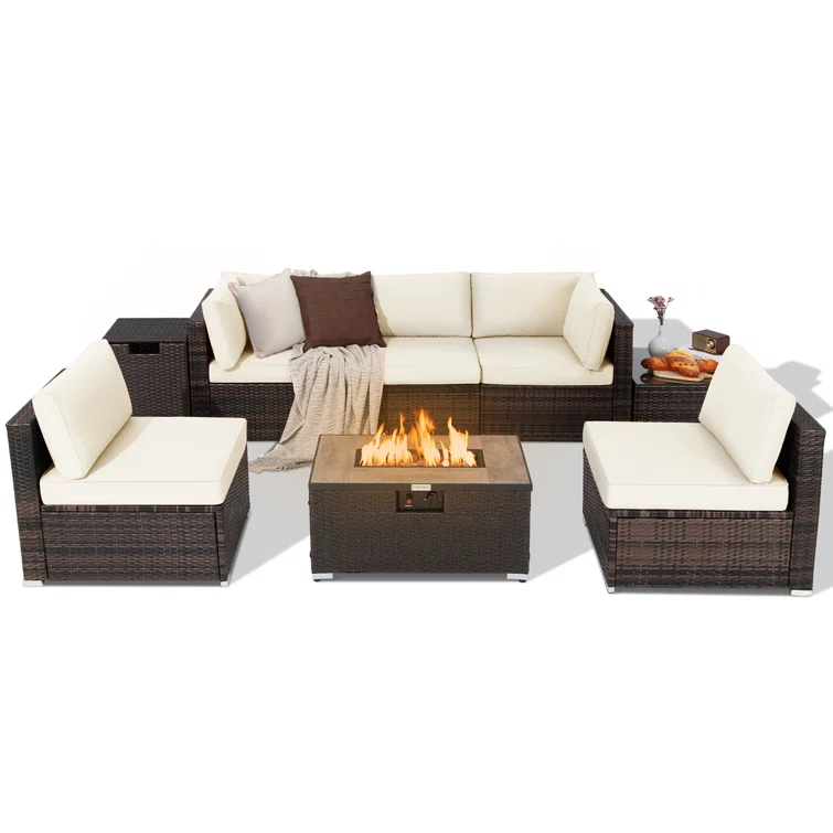 Avaiyah 5 - Person Outdoor Seating Group with Cushions