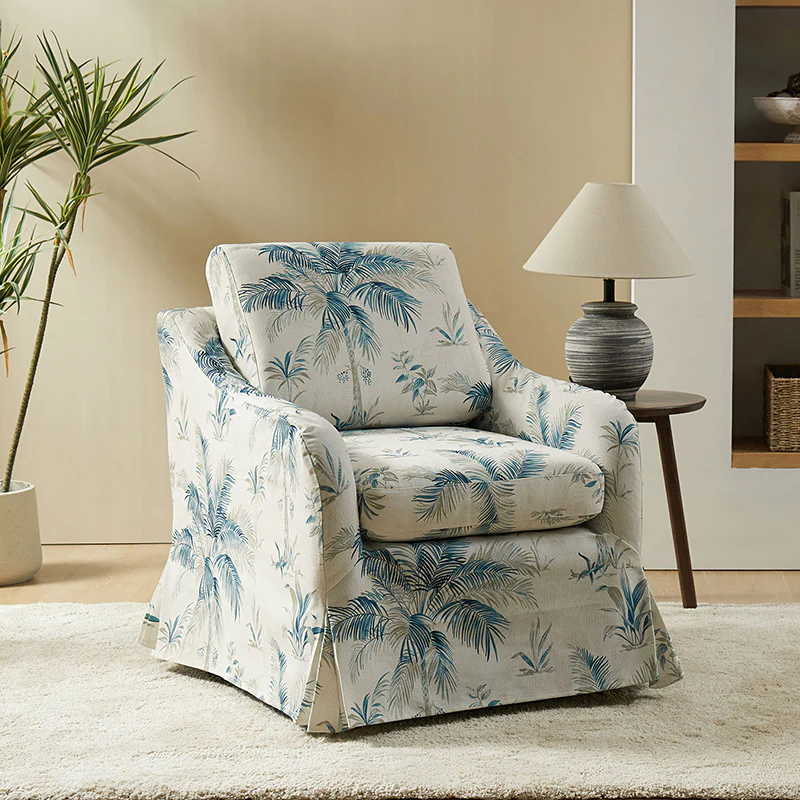 Bertram Claas 360 Degree Swivel Chair With Slipcover