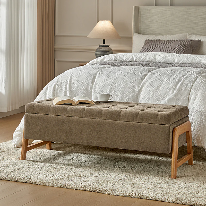 Salina Mid-century Modern Inspired Storage Bench