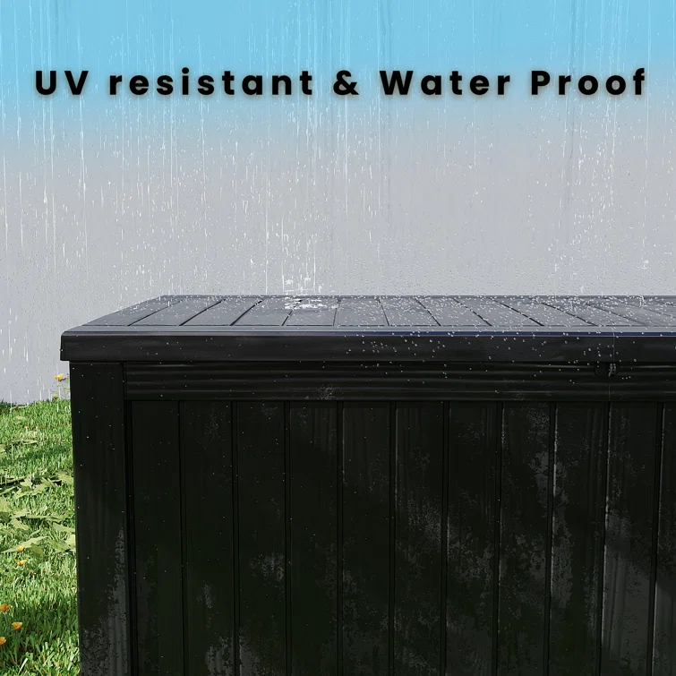 Arts Box Trading 28.39'' W 180 Gallons Water Resistant Resin Deck Box