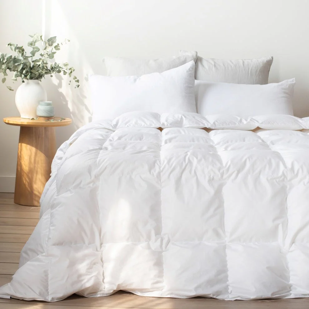 Extra Warm 700 Fill Power Luxury Down Duvet Comforter Insert by BOKSER HOME
