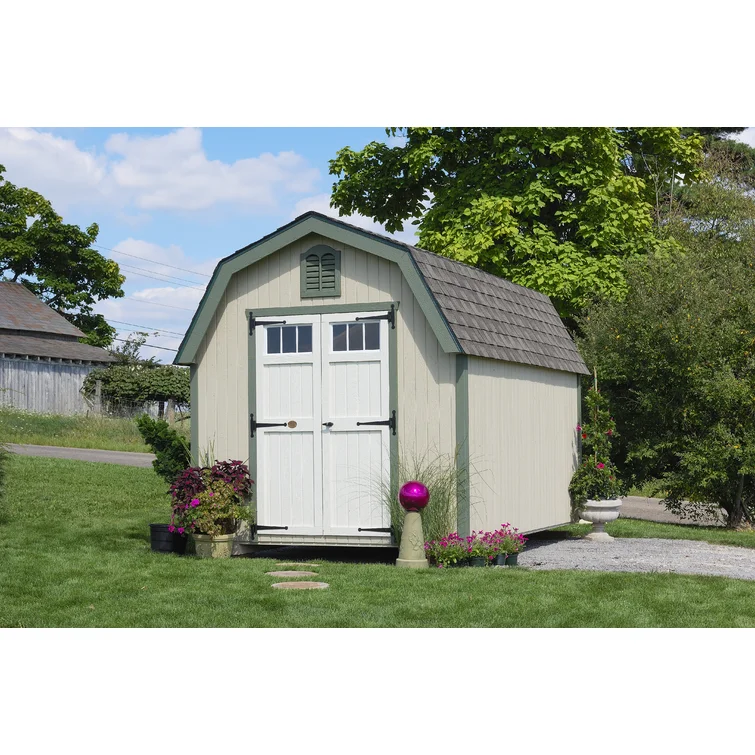 10' W x 18' D Colonial Greenfield Gambrel Barn