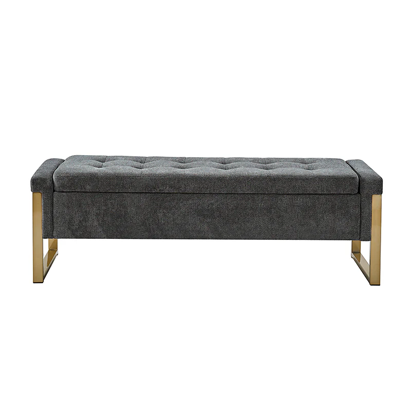 Flora Modern Upholstered Flip Top Storage Bench