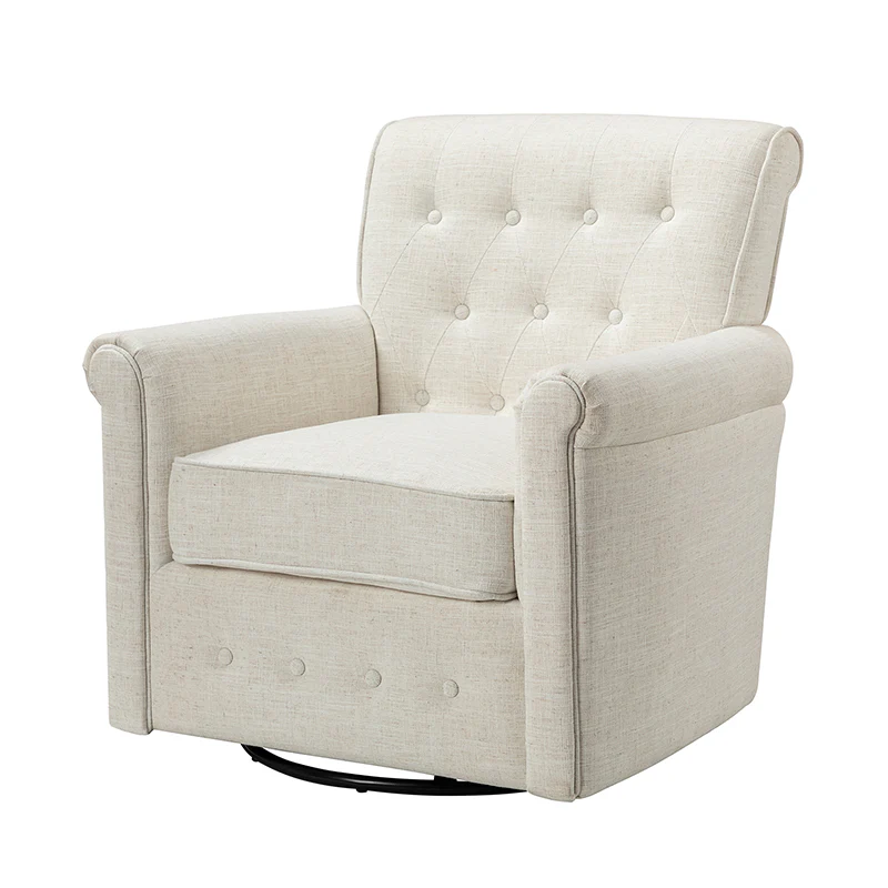 Gwendolyn Upholstered Swivel Armchair