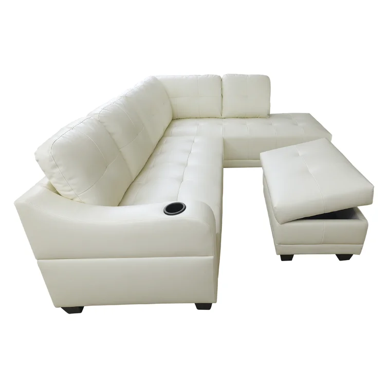 Sweetgrove 3 - Piece Faux Leather Sectional