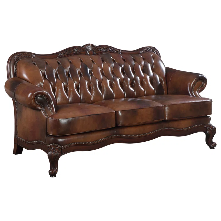 Addysun 86'' Leather Sofa